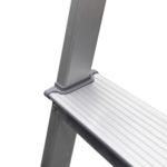 Escada Alumínio 3 Degraus 1,08m 120kg Prata e Vermelho Reisam - Imagem 3