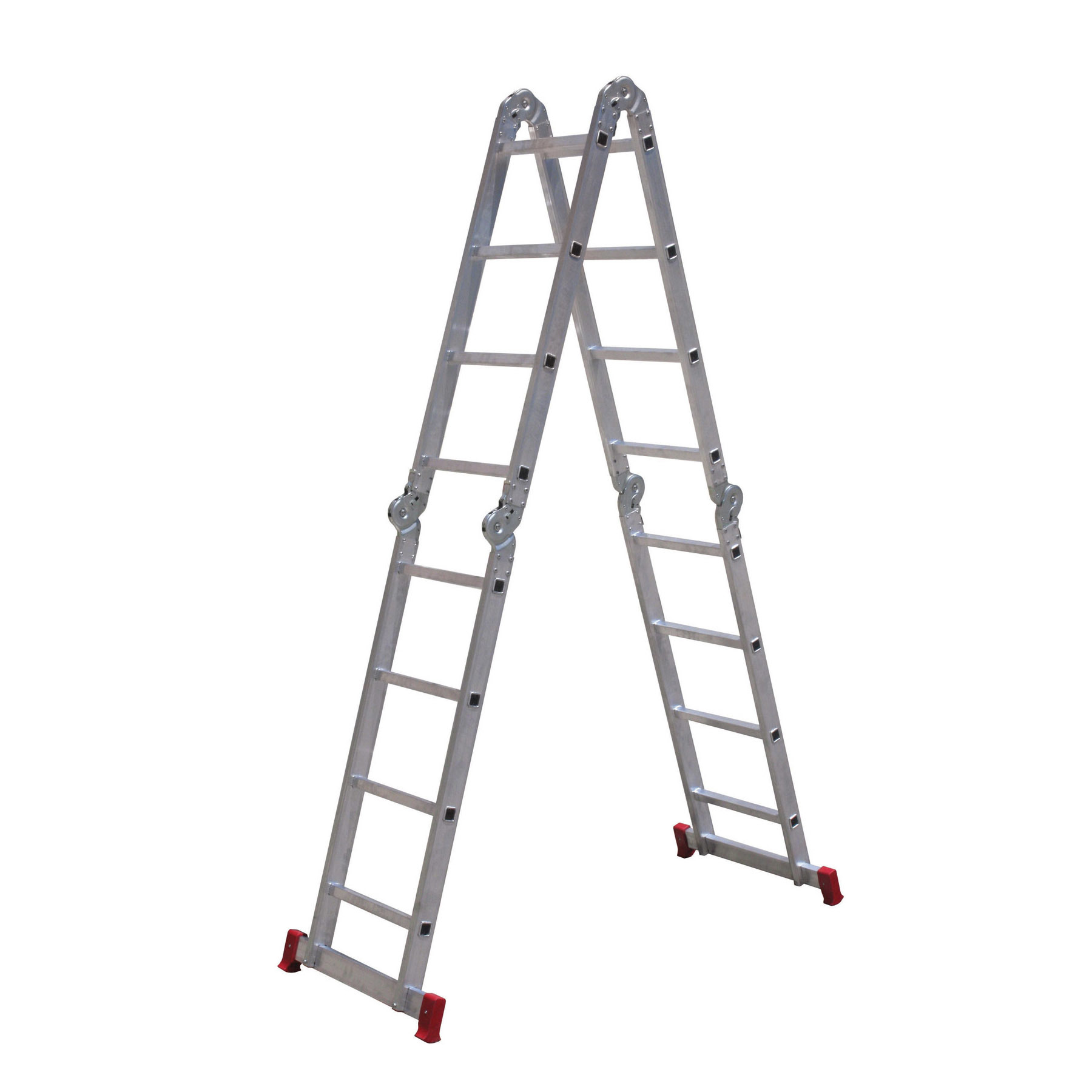 Escada Articulada 4x4 16 Degraus em Alumínio 4,23m Botafogo - Imagem 2