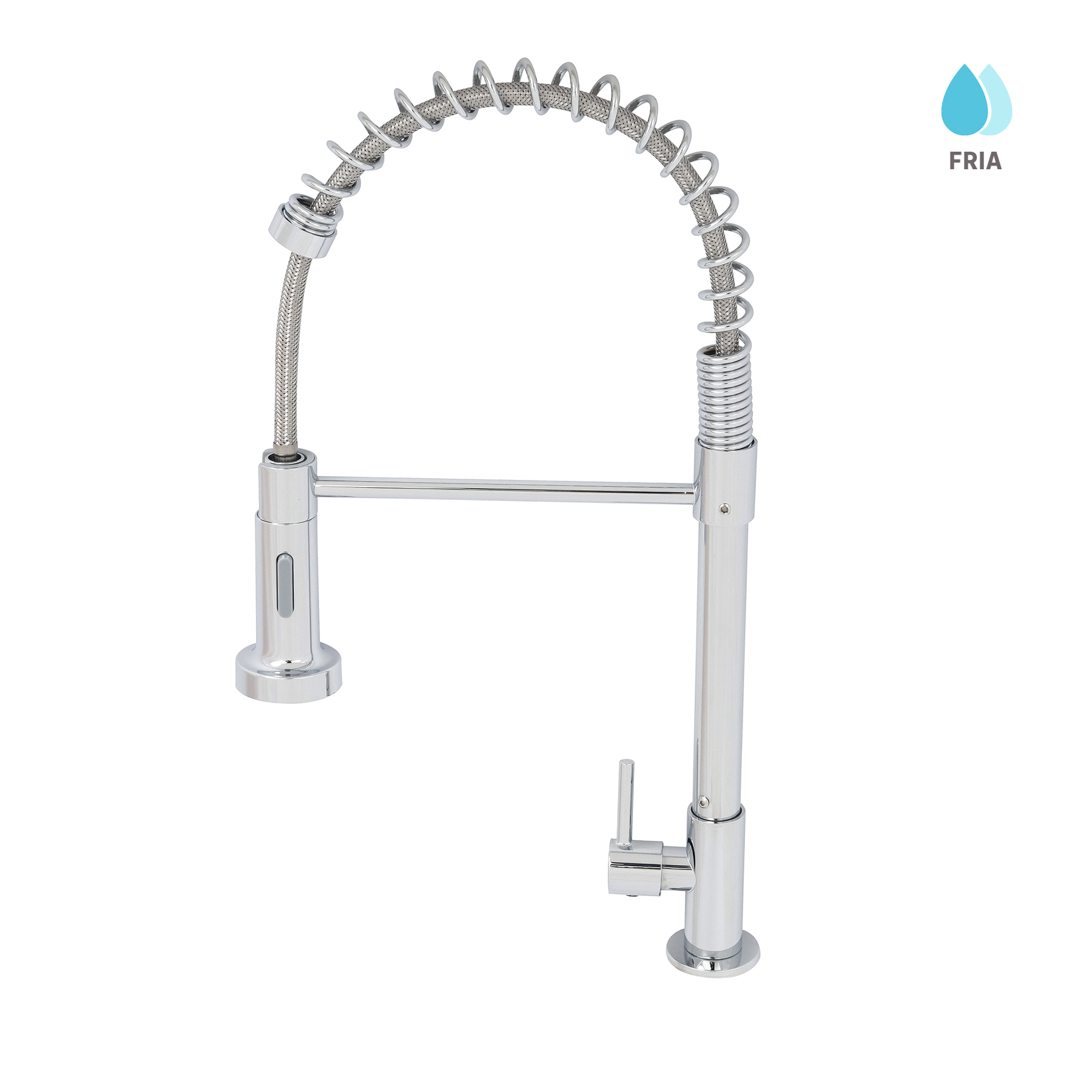 Torneira de Pia para Cozinha Bica Alta Flexível Cromada Milão Gourmet Civitt - Imagem 2